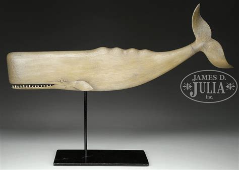 Carved Sperm Whale Weathervane James D Julia Inc Whale Art