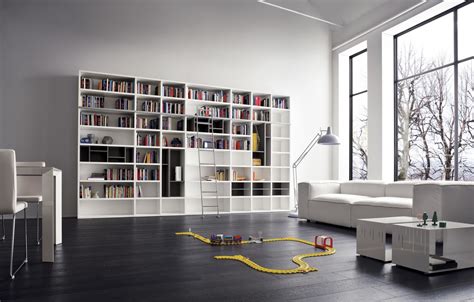 Wallpaper White Design Sofa Interior Library White