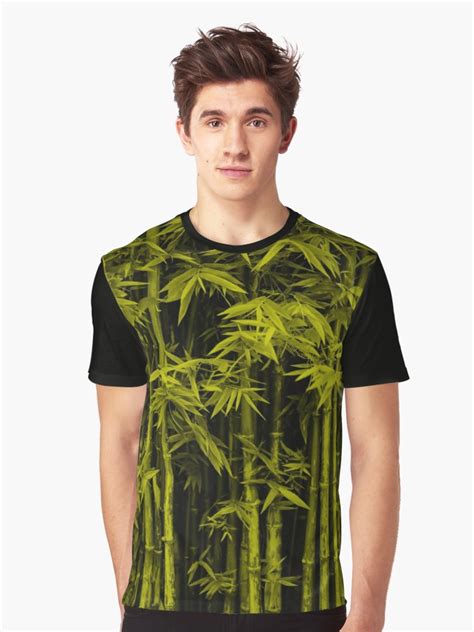 Bamboo Life Graphic Print T Shirt Bamboo Pattern All Over Print Tee Available On Men S And