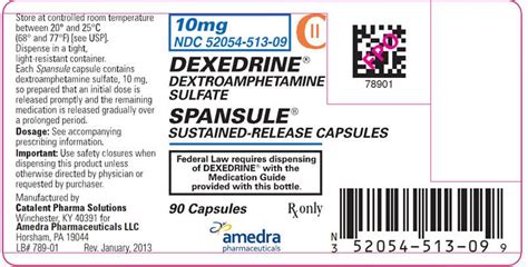 Dexedrine Fda Prescribing Information Side Effects And Uses