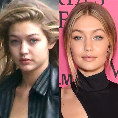 Gigi Hadid Loses The Victorias Secret Makeup For A Bare Faced Glow E