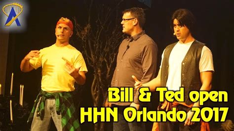 Bill And Ted Open Halloween Horror Nights 2017 At Universal Orlando Youtube