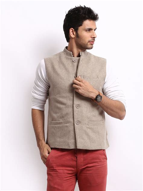 Hip Khadi Half Sleeve Kurta With Jacket Google Search Nehru Jackets Jackets Mens Outfits