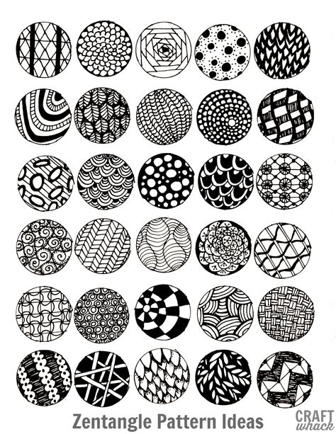 Zentangles Patterns Ideas