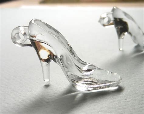 Glass Slippers Miniature Glass Slipper Acrylic Etsy