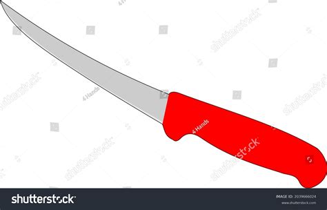 Vector Clip Art Image Boning Knife Stock Vector Royalty Free