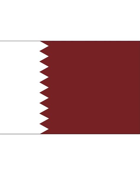 The national flag of qatar was officially adopted on the 9 of july of 1971. Qatar Flag 3 x 5 ft. Indoor Display Flag