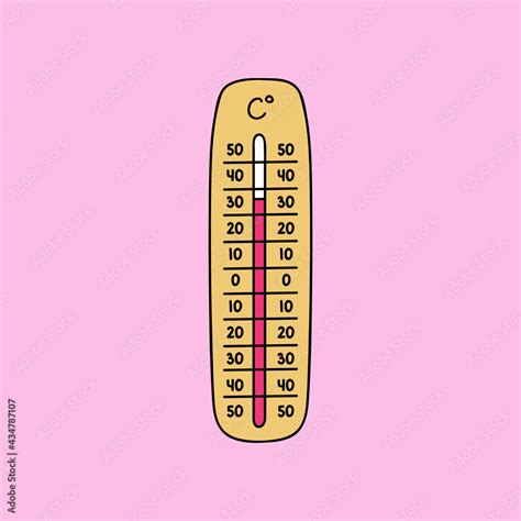 Celsius Meteorology Thermometer Measuring Heat And Cold Vector