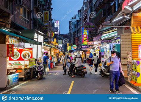 Tamsui Old Street At Night Editorial Stock Photo Image Of Culture