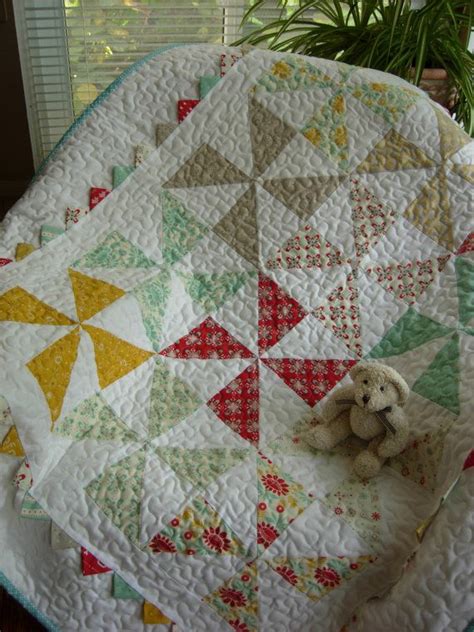 Sweet Baby Jane Pinwheel Quilt Baby Quilt Prarie Point Etsy