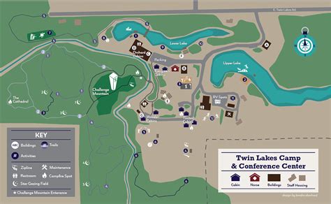 Twin Lakes Camp Map On Behance