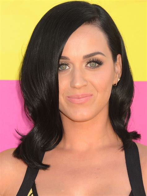 Katy Perry Black Hair Uphairstyle