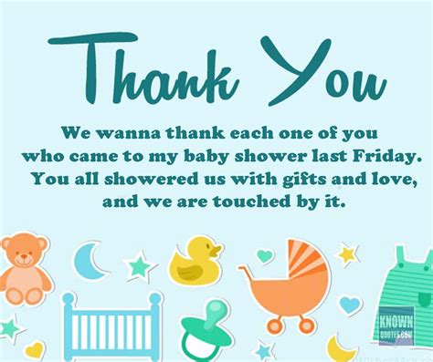 Baby Shower Thank You Wording Tips Ideas And Examples Wording