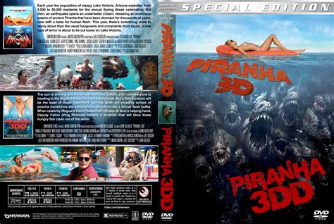 Piranha 3d Piranha 3dd Double Feature Movie Dvd Custom Covers Piranha Double Dvd Covers
