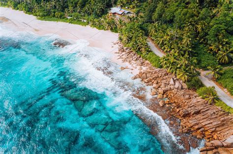 Aerial View Of Tropical Dreamy Beach Aerial View Travel And Tourism