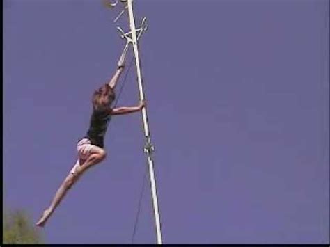 Our sway poles oscillate gently forwards and back and from side to side. Briana Phelps 10 year old sway pole - YouTube