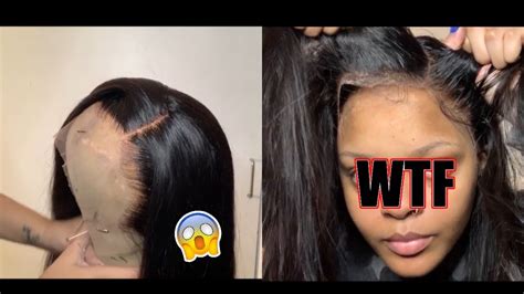 how to do a glueless frontal wig install ft virgo hair sam iam youtube