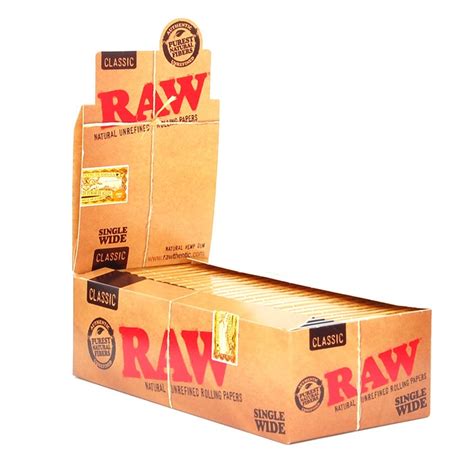 Raw Classic Single Wide Papers 50 Pack