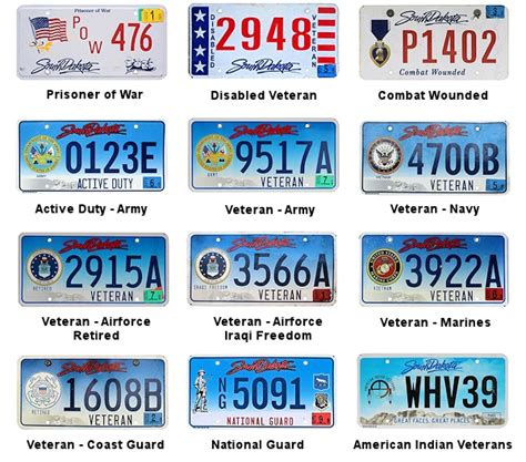 Original Nummernschild License Plate USA South Dakota Passenger MANY