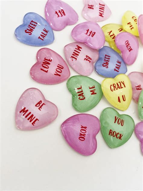Conversation Heart Magnets Fun Candy Inspired Magnets For Etsy
