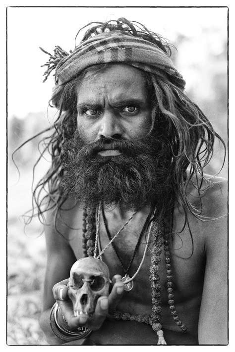 An Aghori Sits By The Ganges In Varanasi We Are The World People Of