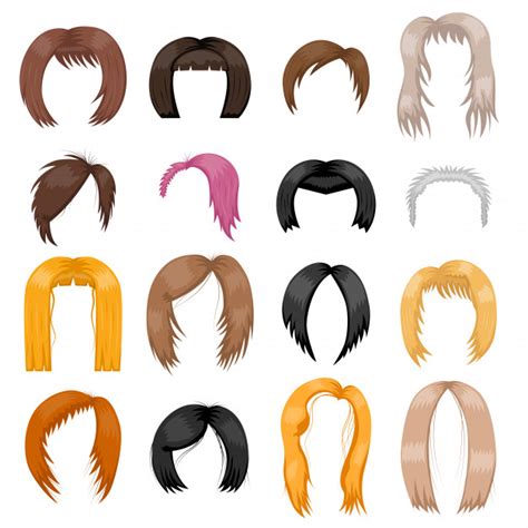 Check spelling or type a new query. Premium Vector | Wigs hairstyle vector illustration.