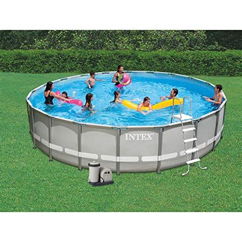 Intex 20ft X 48in Ultra Steel Frame Above Ground Swimming