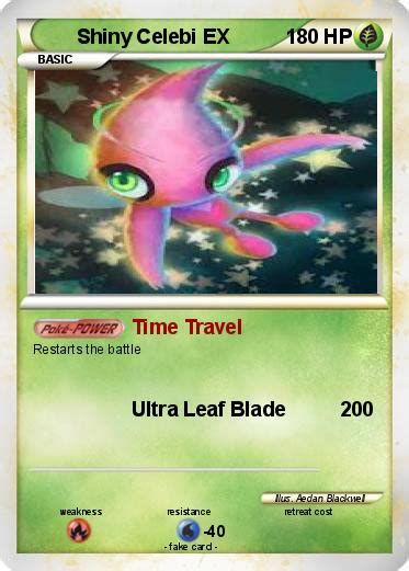 Jet black poltergeist 70 / 70 : Pokémon Shiny Celebi EX - Time Travel - My Pokemon Card