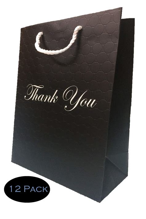 Amazon Com Thank You Gift Bag Paper Shopping Bag 8 X 10 X 5 White