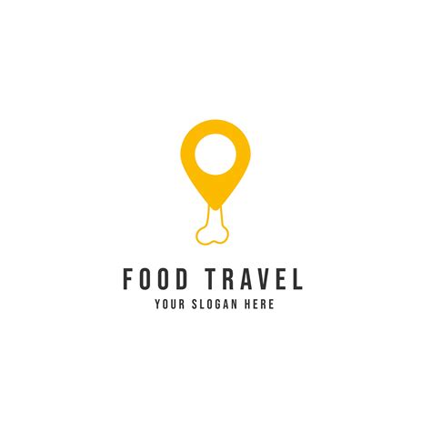 Food Travel Logo Vector Icon Travel Logo Vector Logo Logo Food