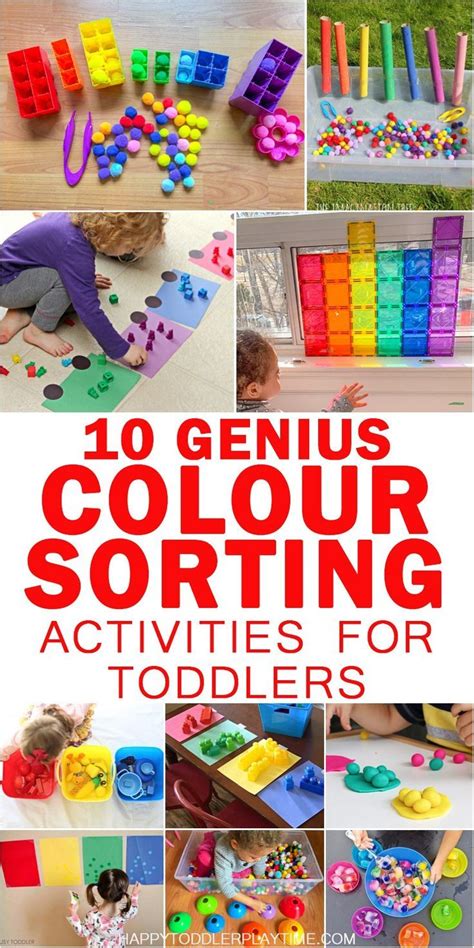 I'll be sharing below color and shape ideas in the following order: 15 Genius Colour Sorting Activities for Toddlers - HAPPY ...