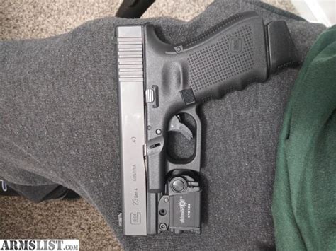 Armslist For Trade Glock 23 Gen 4 With Green Beam