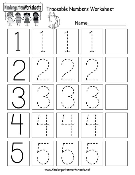 Numbers Worksheet For Preschoolers