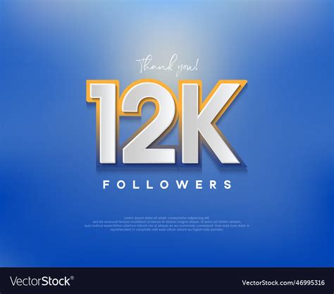 Colorful Designs For 12k Followers Greetings Vector Image