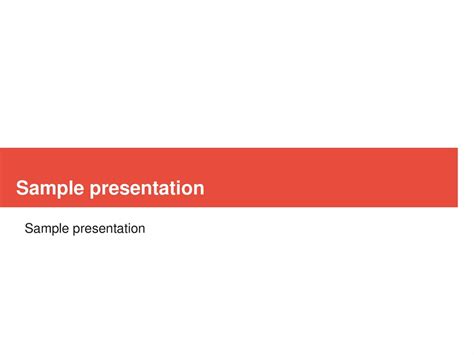 Sample Presentation презентация онлайн