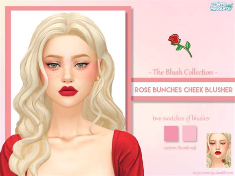 The Sims Resource Rose Bunches Cheek Blusher