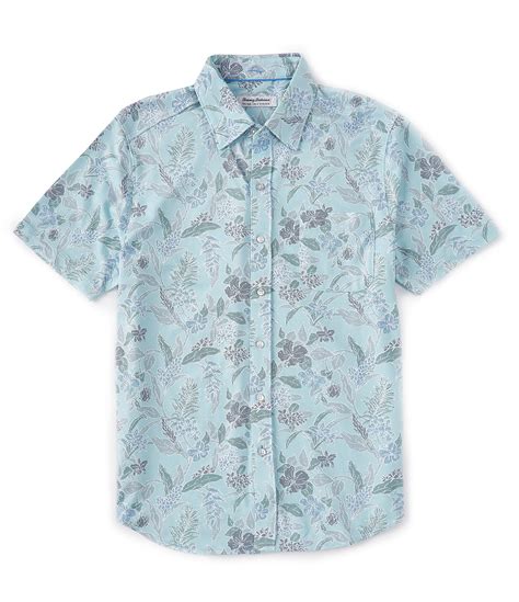 tommy bahama islandzone san lucio aqua isles short sleeve woven shirt dillard s