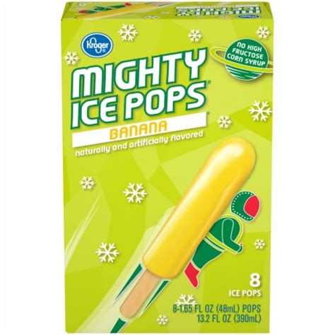 Kroger® Banana Mighty Ice Pops® 8 Ct Bakers