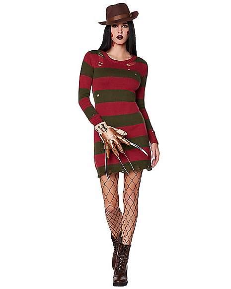 Adult Freddy Krueger Sweater Dress A Nightmare On Elm Street