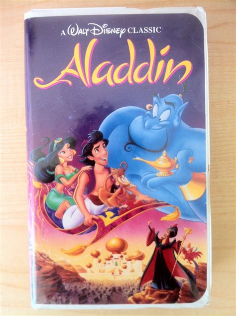 Aladdin Walt Disney S VHS Good Condition With Original Clamshell Box