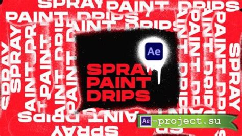 Videohive Spray Paint Drips Transitions Vol 1 After Effects