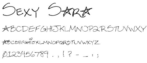 Sexy Sara Font Script Handwritten