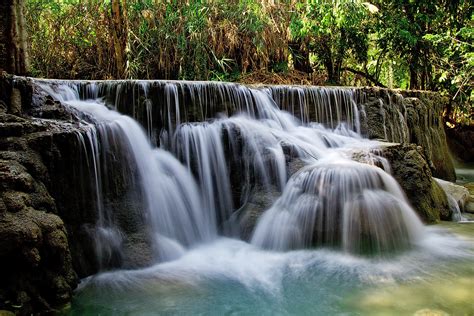 Waterfalls Beside Green Grass · Free Stock Photo