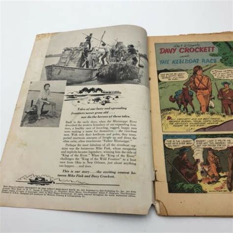 Davy Crockett In The Great Keelboat Race Four Color Comics 664 1955