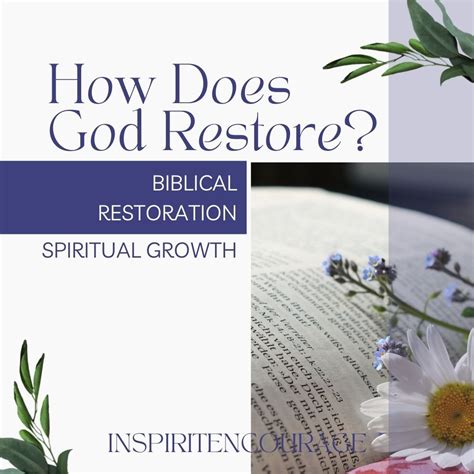 How Does God Restore — Inspiritencourage