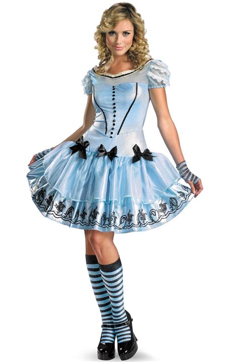 Womens Alice In Wonderland Sassy Dress Costume