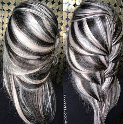 Breathtaking Color Purple Grey Hair Grey Hair Light Grey Ombre Hair