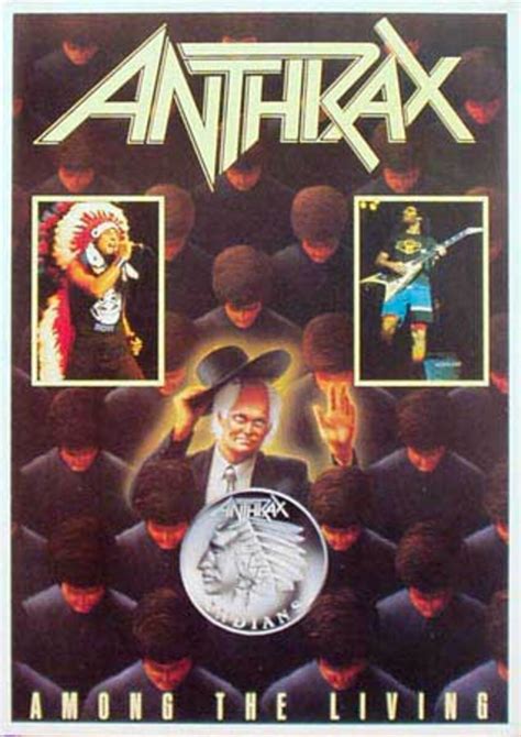 Anthrax Original Rock And Roll Poster Among The Living David Pollack