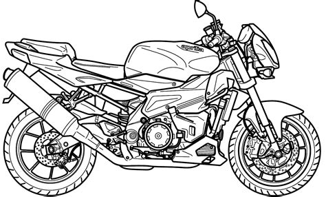 Desenho Para Colorir Moto
