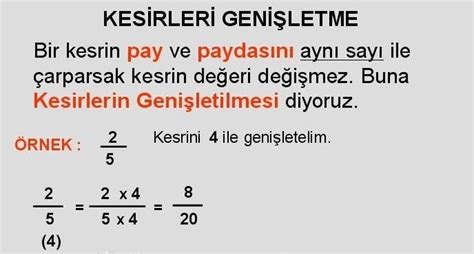 Konu Anlatımı - Kesirler